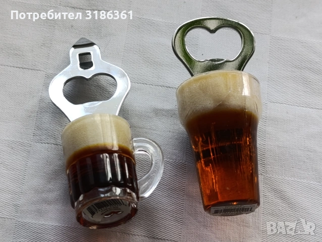 Оригинални отварячки за бира и др. във формата на чаши с бира.Miami Florida.С магнити 