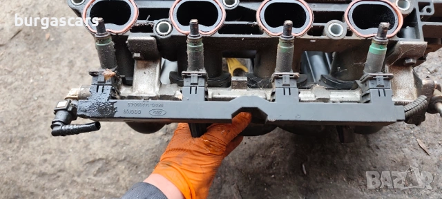 Горивна рейка бензинови дюзи 98AG-14A390-LB Ford Fusion 1.6-101к.с.FYJA