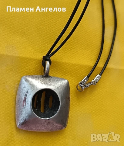 Посребрено арт винтидж колие,медальон., снимка 4 - Колиета, медальони, синджири - 51092793