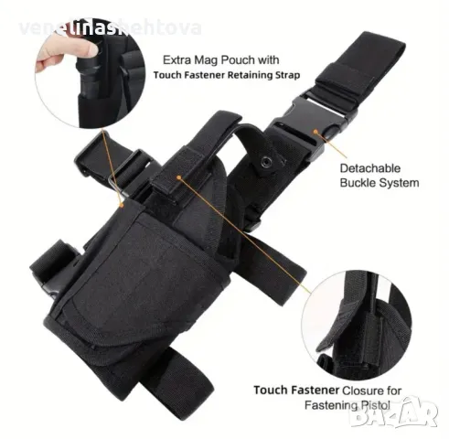Универсален тактически кобур за пистолет за крак , снимка 2 - Оборудване и аксесоари за оръжия - 50436272
