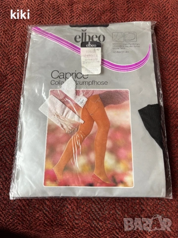 Elbeo 38-40/20 den Дамски черен чорапогащник на точки 