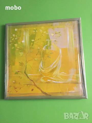 картина „Натюрморт с Амфора“ , маслени бои, художник Владин Владев , снимка 4 - Картини - 49190919