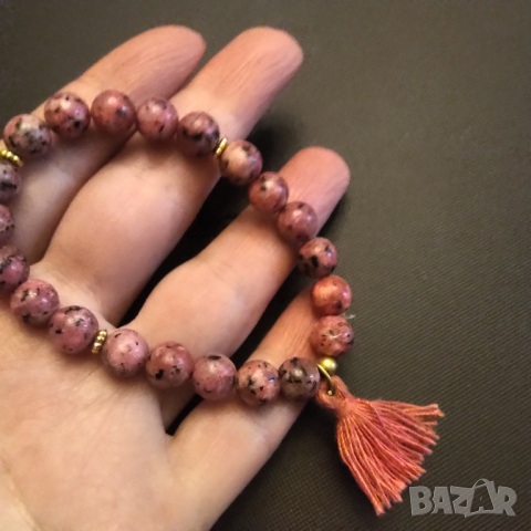 Естествен родонит стара гривна 