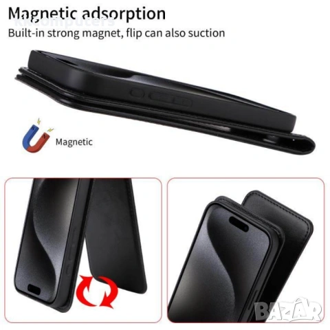 Cubot A20 Flip3 Magnetic Кожен Калъф и Скрийн Протектор, снимка 5 - Калъфи, кейсове - 53248116