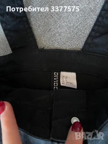 Сукман гащеризон H&M с копчета дънков черен, снимка 5 - Гащеризони - 48546767