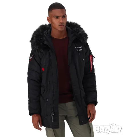 Яке / парка  Alpha industries N3B Airborne parka   размер Л, снимка 12 - Якета - 48655992