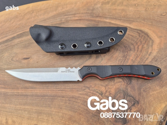 Тактически нож TOPS KNIVES Rapid Strike X-020,фултанг, снимка 3 - Ножове - 53377038