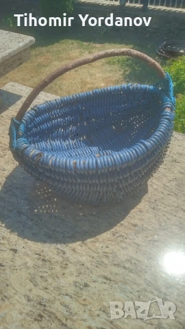 Плетена кошница , снимка 4 - Антикварни и старинни предмети - 51343923
