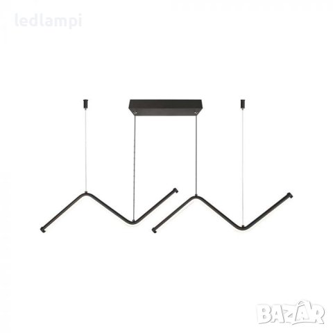 LED Полилей 12W Черен Неутрално Бяла Светлина