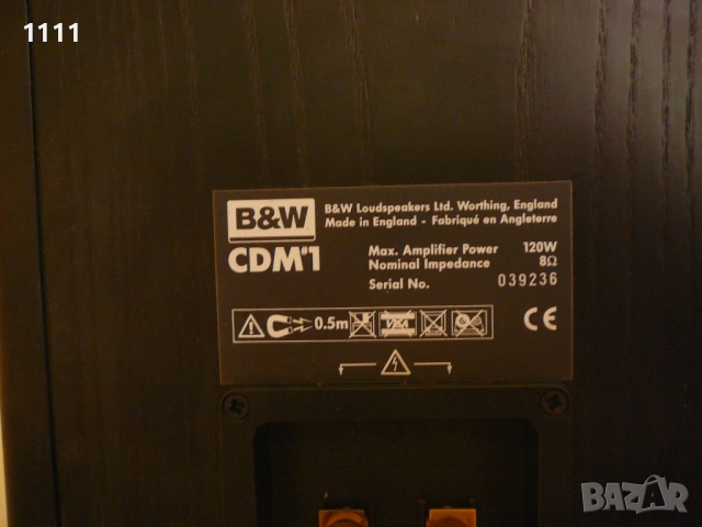 B&W CDM 1  /2, снимка 6 - Ресийвъри, усилватели, смесителни пултове - 53710883