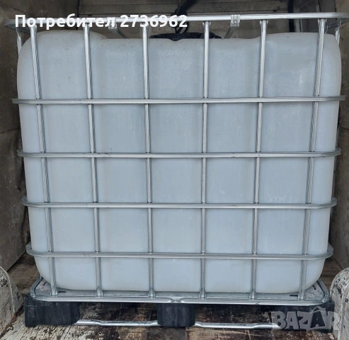 Бидони 1 тон цистерни 1000л контейнери бели, снимка 4 - Напояване - 53417014