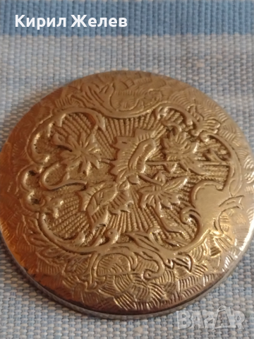 Заден капак за джобен часовник красово орнаментиран стар рядък за КОЛЕКЦИЯ ЧАСТИ 43530, снимка 2 - Антикварни и старинни предмети - 44835018