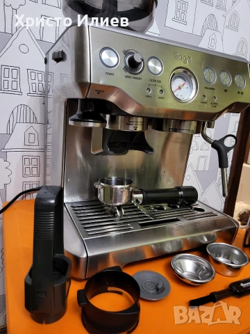 Еспресо машина SAGE Barista Express Кафемашина с кафемелачка, снимка 5 - Кафемашини - 53463013