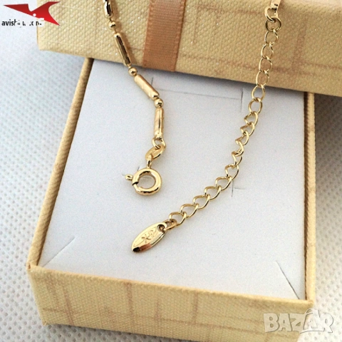 Гривна с 14К златно покритие 234847, снимка 3 - Гривни - 53228881