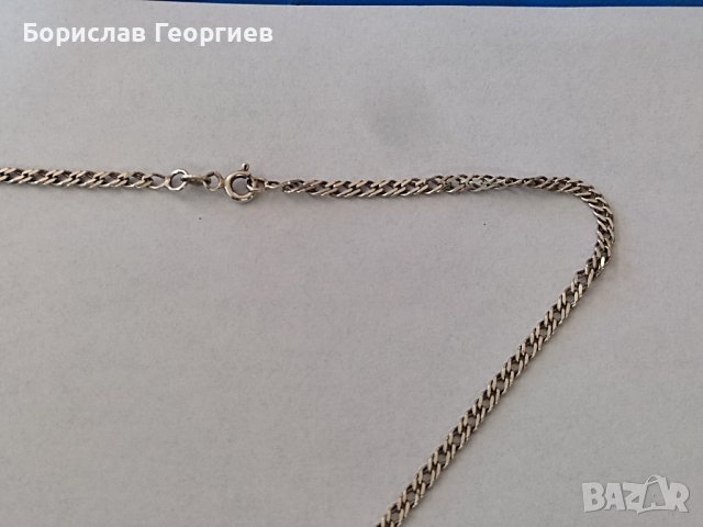 Сребърна верижка с висулка 925, снимка 3 - Колиета, медальони, синджири - 41882067