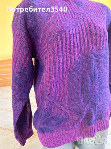 Лилав дамски пуловер, снимка 5 - Блузи с дълъг ръкав и пуловери - 44194707