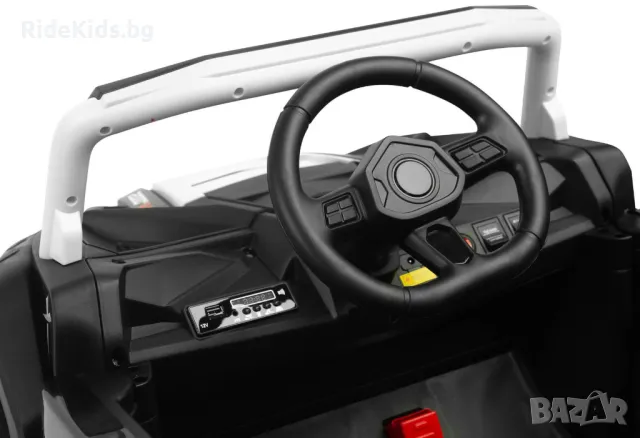 Офроуд акумулаторен автомобил AXEL – Бял, 4x4, с дистанционно и LED, снимка 9 - Детски велосипеди, триколки и коли - 49977029
