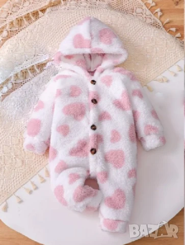 Плюшено боди за момиче  6-9мес