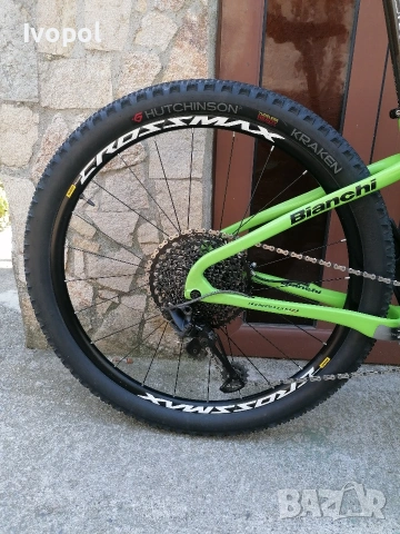 Bianchi 27,5 цола карбон 9,4 кг. 12 speed, снимка 4 - Велосипеди - 53386720