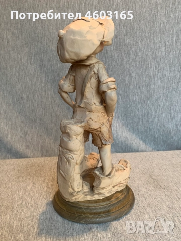 Фигурка CAPODIMONTE на момче  , снимка 3 - Антикварни и старинни предмети - 52353137