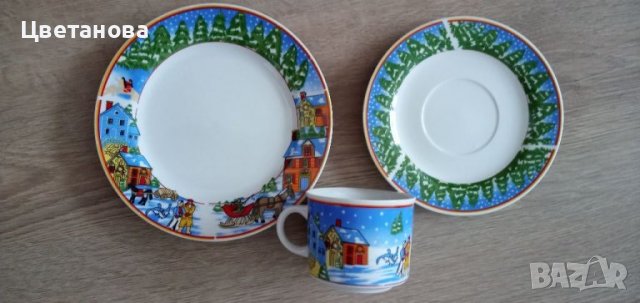 Коледен нов сервиз- порцелан