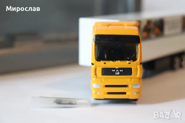 SCHUCO H0 1/87 MAN TGA ВЛЕКАЧ КАМИОН МОДЕЛ КОЛИЧКА, снимка 6 - Колекции - 50323651