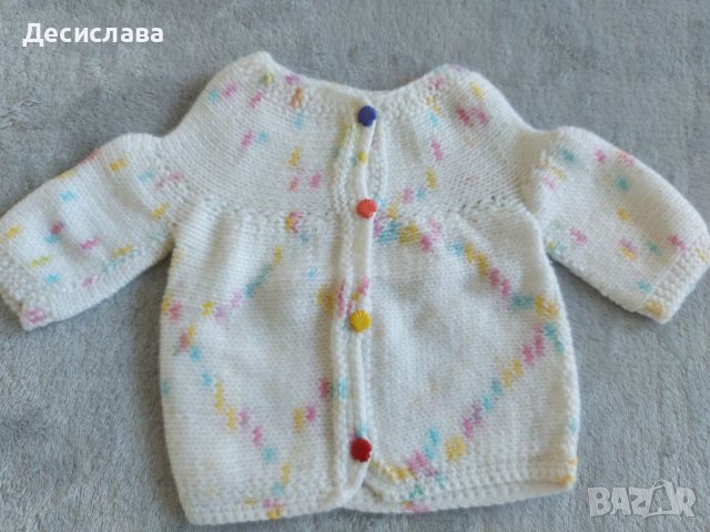 Бебешка жилетка плетена бебешка жилетка размер до 62 см. , снимка 1 - Жилетки и елечета за бебе - 40610776