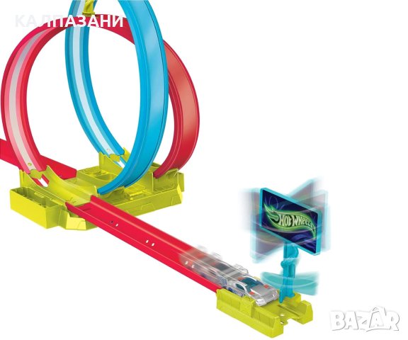 Hot Weels Neon Speeders - Комплект писта с лазерни каскадьорски колички HPC05 /ОНЛАЙН/, снимка 6 - Коли, камиони, мотори, писти - 42199264