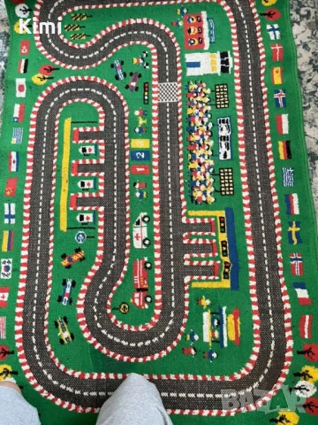 детски 3D килим с писта от формула 1, снимка 6 - Други - 52464275