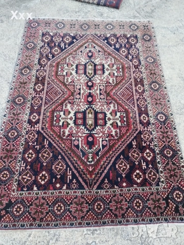 Ръчно тъкана вълнена персийска пътека.Иран Afshar.Антика за цените., снимка 2 - Пътеки - 51609123