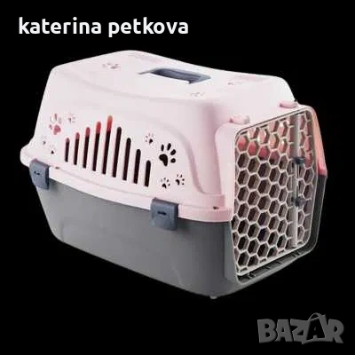 Транспортна клетка за домашен любимец - 46х31х33 (различни цветове), снимка 6 - За котки - 53744427