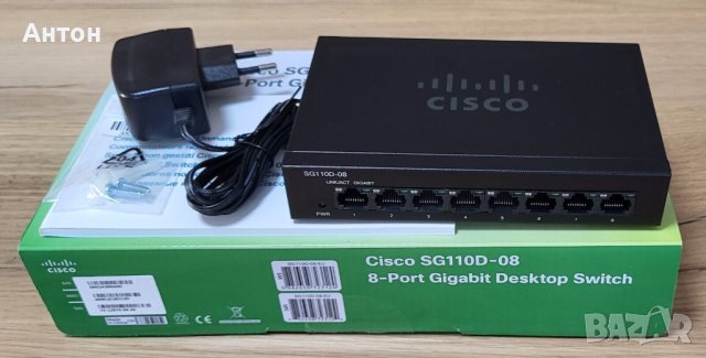 Cisco SG 110D-08 8-Port Gigabit Switch, снимка 1 - Суичове - 41841856