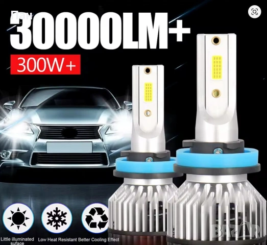 Комплект LED крушки за фарове Н8