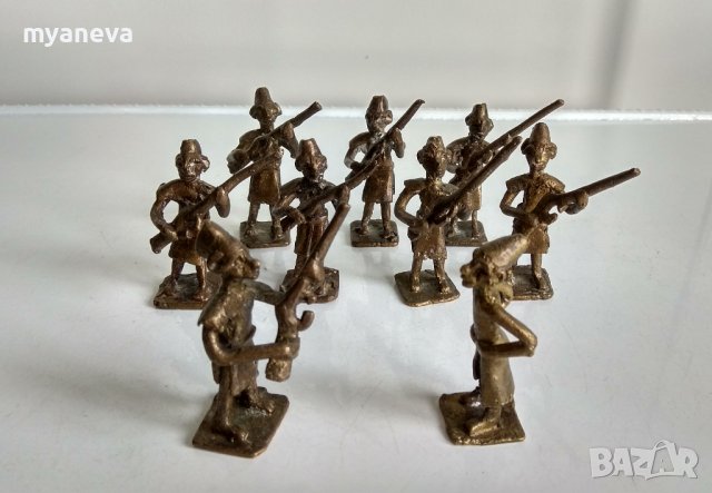 Бронзови фигурки на войници , снимка 2 - Фигурки - 41424654