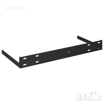 vidaXL Окачен стенен рафт, черен, 40x23x3,8 см, МДФ（SKU:323826）, снимка 4 - Други - 48718010