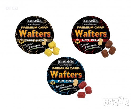 Балансирани дъмбели за фидер риболов - Filstar PREMIUM Carp Wafters 14 mm., снимка 1 - Стръв и захранки - 40346290