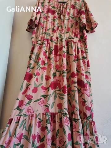 ДЪЛГА СТРАХОТНА ЕФИРНА РОКЛЯ ELLOS XL, снимка 2 - Рокли - 50926326