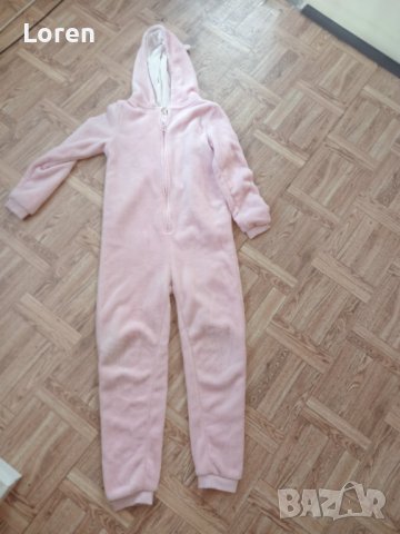 Пухено гащеризонче розово зайченце 🌸, снимка 2 - Детски пижами - 42418723