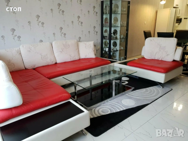 Комплект два дивана и едно кресло - естествена кожа