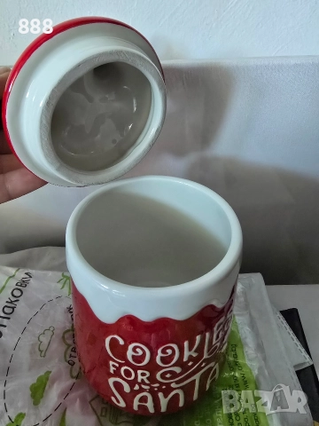 коледни буркани дядо Коледа , снимка 2 - Аксесоари за кухня - 52846999