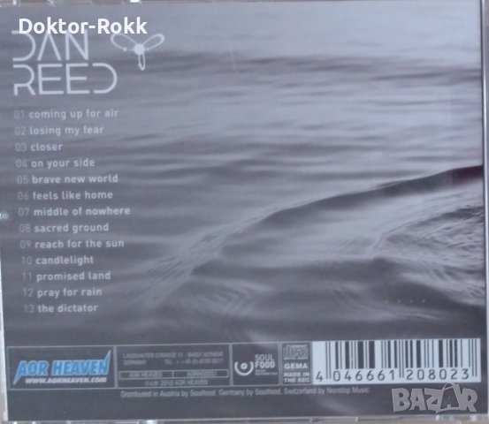 Dan Reed – Coming Up For Air (2010, CD) , снимка 2 - CD дискове - 40533948