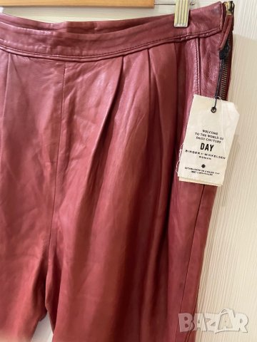 DAY BIRGER et MIKKELSEN уникален нов кожен панталон, ЕСТЕСТВЕНА кожа. 36 размер, снимка 9 - Панталони - 38610241