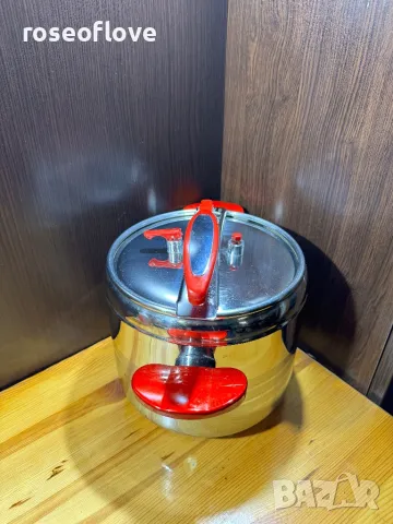 Fackelmann тенджера под налягане от нераждаема стомана 7 литра, снимка 2 - Съдове за готвене - 48438948