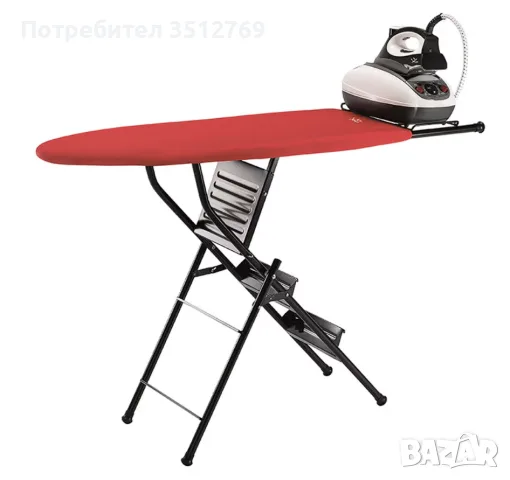 Дъска за гладене превръщаща се в стълба Jata 848S, 125 x 35 см, Червена, снимка 2 - Други - 55878797