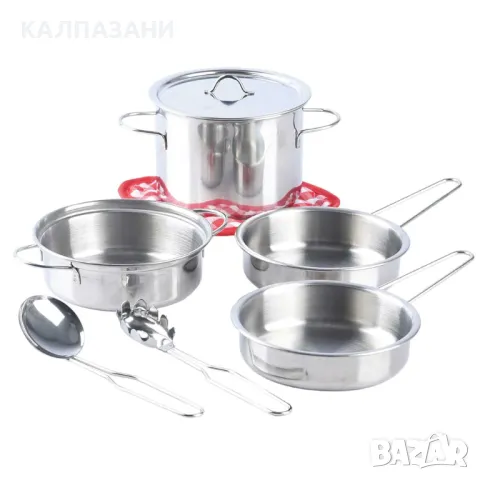 PlayGo Кухненски тенджери и тигани метални 68183, снимка 2 - Игри и пъзели - 47509571