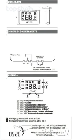 Vermer Spa VE718300 НОВ Стенен термостат Thalos, работещ с батерии, снимка 3 - Друга електроника - 50495020