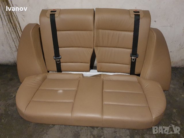 Задна седалка падащи облегалки кожен салон бмв е36 bmw e36 rear seats Montana soft p8sn leder Beige 