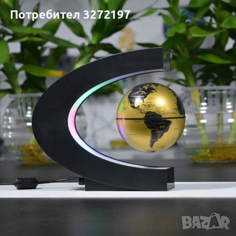 LED Левитираща Планета земя-Магнитен плаващ глобус