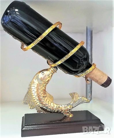 Златна Риба с бутилка за юбилей - 40, 50, 60, 70 или 80 години, снимка 8 - Подаръци за юбилей - 35946314