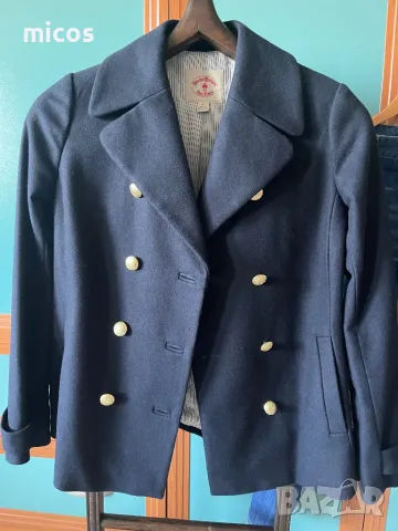 100 лв до 15.12!Brooks Brothers,оригинал,марково,фина вълна,тъмносиньо палто, снимка 4 - Палта, манта - 48245657